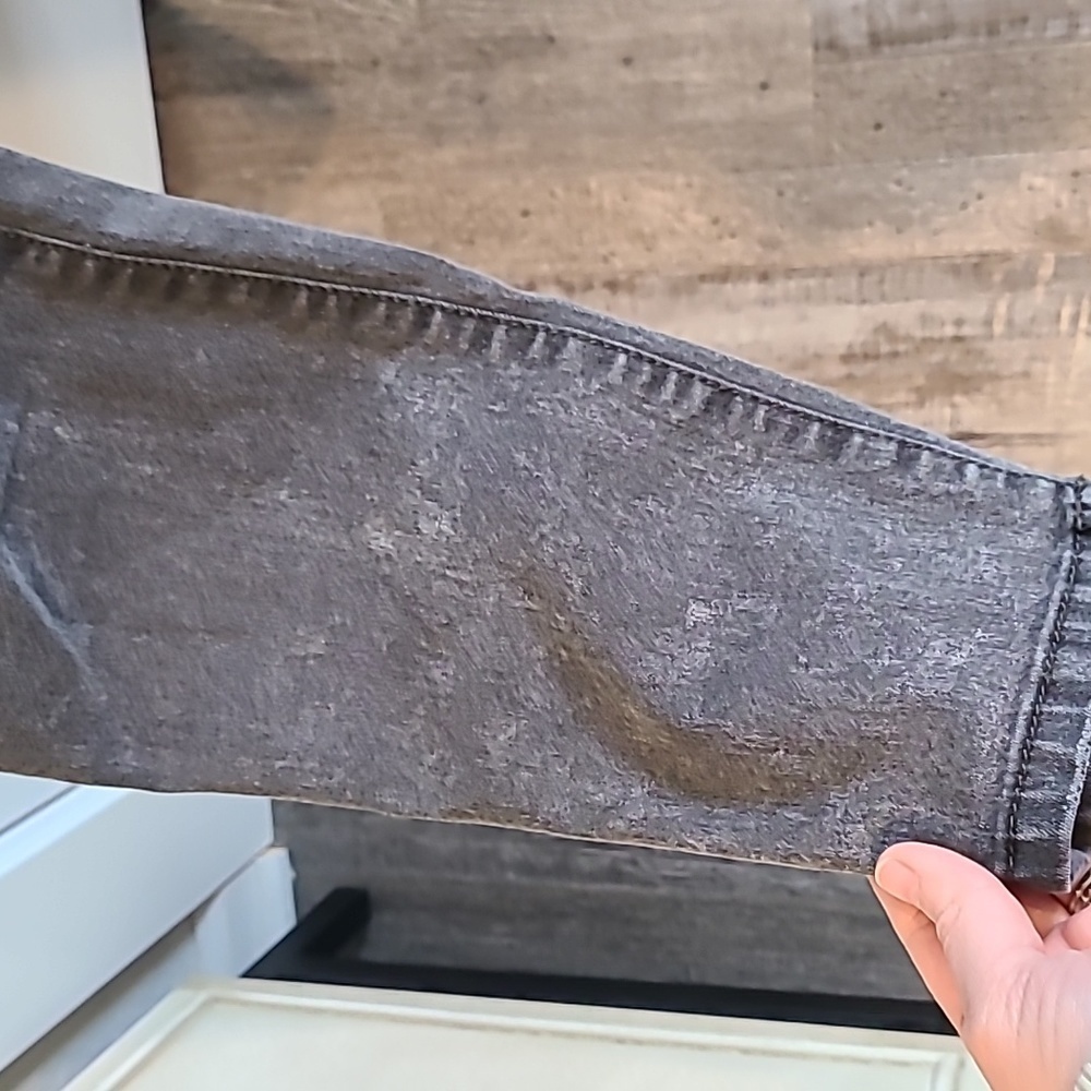 Free People Denim Jumpsuit | Size 25 | Distressed faded black​ - Picture 7 of 15